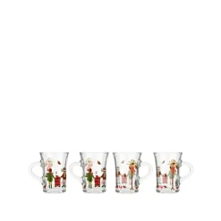 Holmegaard Christmas hotdrink glas med hank 4 stk. 24 cl
