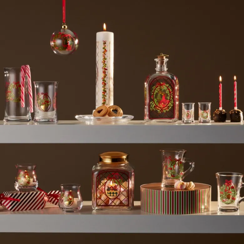 Holmegaard Christmas 2025 julelyslygte H 7,5 cm 2 stk.