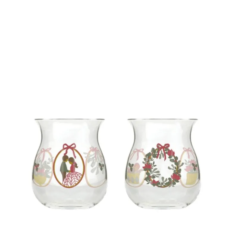 Holmegaard Christmas 2025 julelyslygte H 7,5 cm 2 stk.