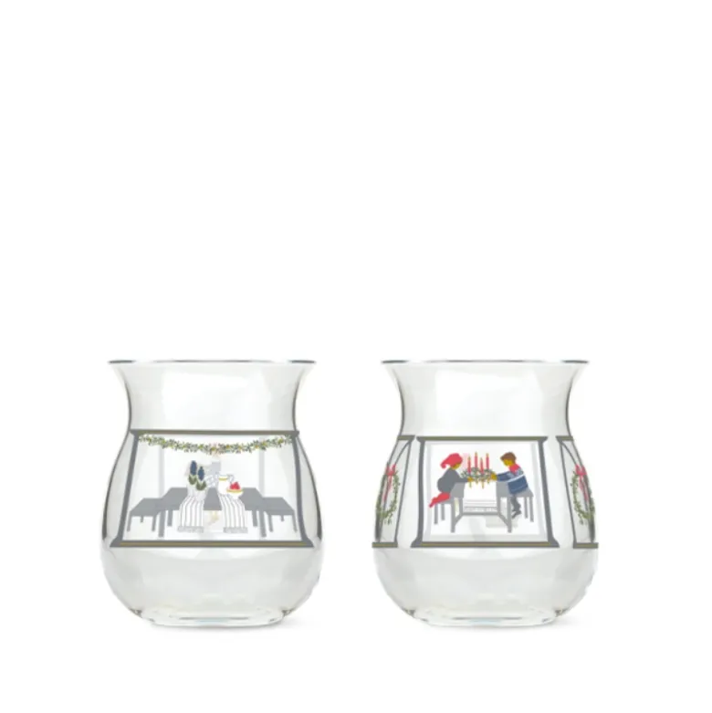 Holmegaard Christmas 2024 julelyslygte H 7,5 cm 2 stk.