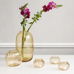 Holmegaard Primula vase amber H 25,5 cm