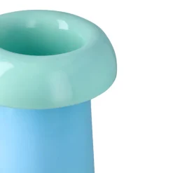 Holmegaard Soma vase blå/grøn H 22,5 cm