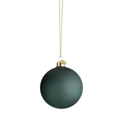 Holmegaard Souvenir julekugle mørkegrøn 8 cm