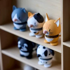 Hoptimist Amerikansk Korthår kat figur XS gråblå H 5,3 cm