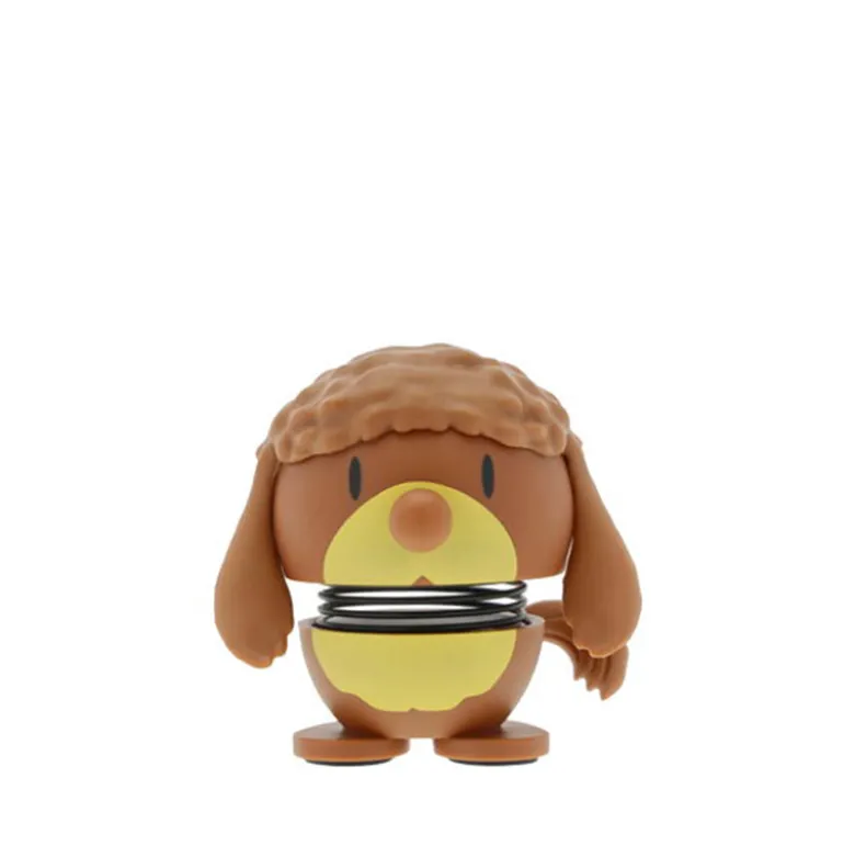 Hoptimist Puddel figur XS brun H 5,3 cm