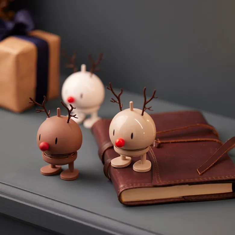 Hoptimist Soft Reindeer Bumble brun 9,2 cm