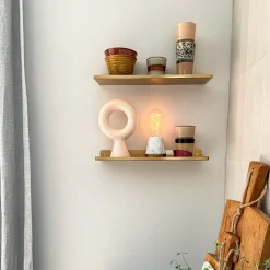 Humble One bordlampe hvid marble