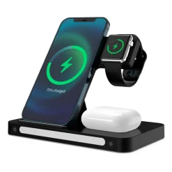 Hâws Rønø foldbar 3-i-1 trådløs oplader