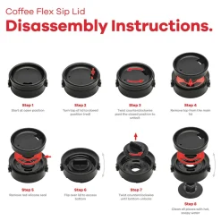 Hydro Flask Wide Flex Sip Lid sort 473 ml