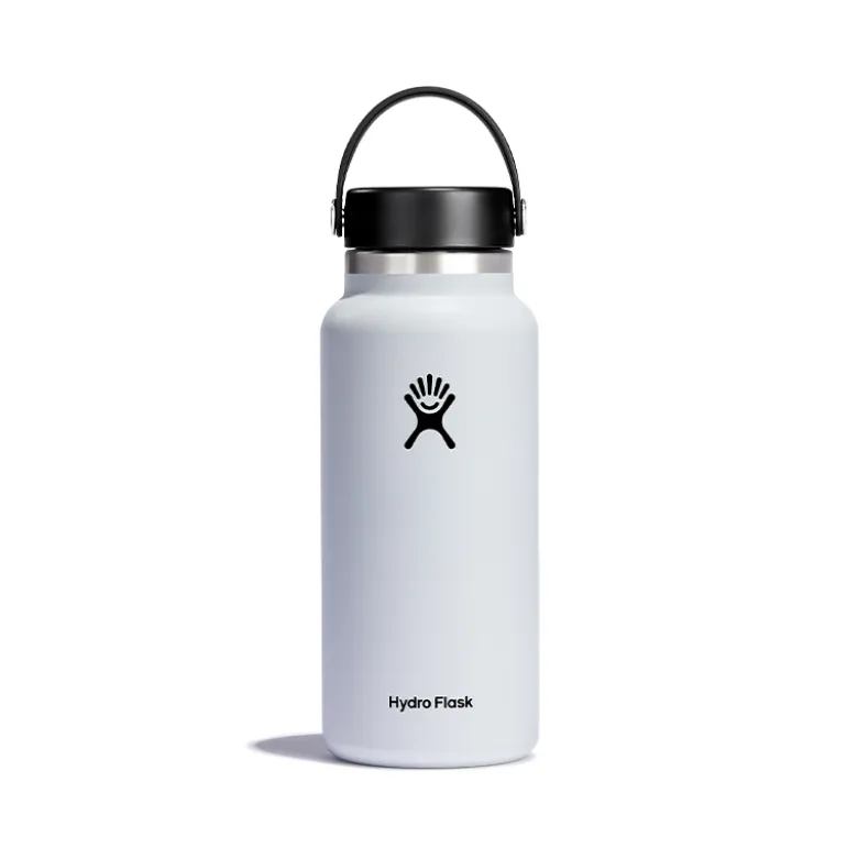 Hydro Flask Wide Mouth Flex termoflaske hvid 946 ml