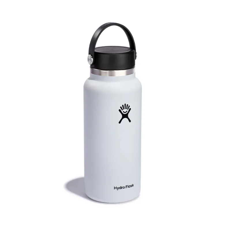 Hydro Flask Wide Mouth Flex termoflaske hvid 946 ml