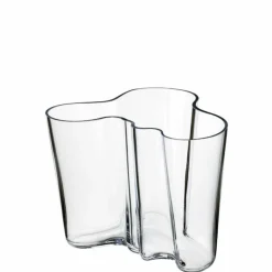 Iittala Alvar Aalto vase klar glas 16 cm