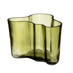 Iittala Alvar Aalto vase mosgrøn 16 cm