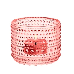 Iittala Kastehelmi fyrfadsstage laksefarve H 6,4 cm