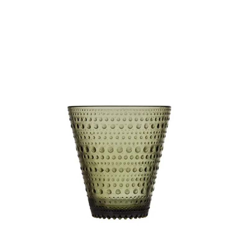 Iittala Kastehelmi glas 30 cl mosgrøn 2 stk.