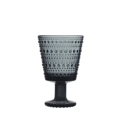 IIttala Kastehelmi glas på fod 26 cl mørkegrå