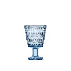 Iittala Kastehelmi glas på fod 26 cl aqua