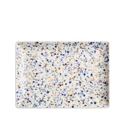 Iittala Oiva Taika Collection A4 tallerken 21x29 cm helle blå-brun