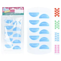 Isterningbakke med silikonebund 4 assorterede former