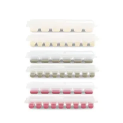 Isterningebakke plast med låg 26x9 cm 2 stk.