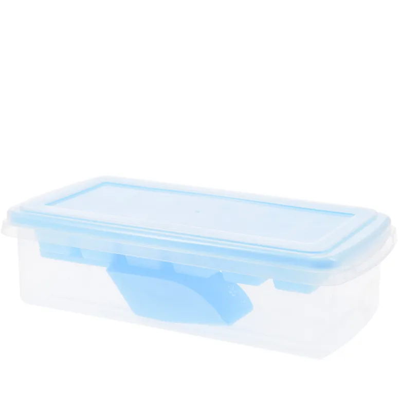 Isterningeboks med bakke og ske assorteret