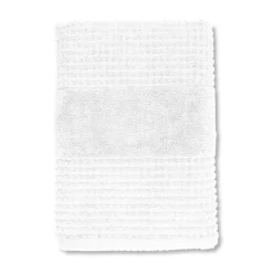 Juna Check håndklæde økologisk bomuld 70x140 cm hvid