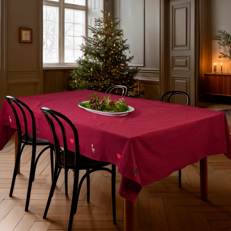 Juna Christmas Fable dug rød 150x320 cm
