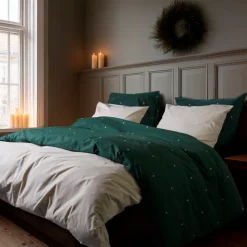 Juna Christmas Fable sengetøj sand 140x220 cm