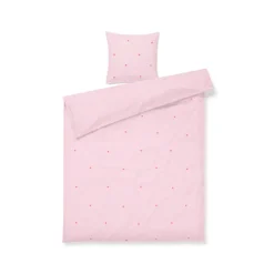 Juna Daisy sengetøj pink/rød 140x220 cm