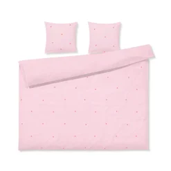 Juna Daisy sengetøj pink/rød 200x220 cm