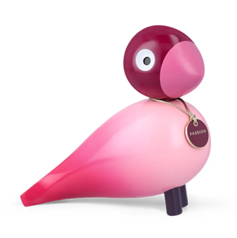 Kay Bojesen Story Birds Passion sangfugl pink H 15,5 cm
