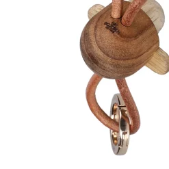 Kay Bojesen Abe nøglering guld/brun 3 cm