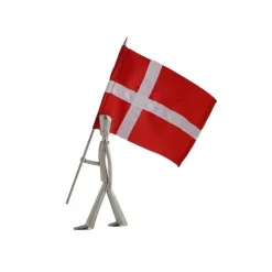 Kay Bojesen Fanebærer i stål 18 cm