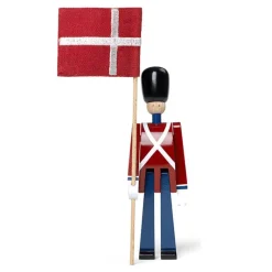Kay Bojesen Figurines Fanebærer mini træfigur rød H 18,5 cm