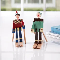 Kay Bojesen Skiløber Boje træfigur grøn 16 cm