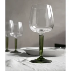 Kähler Hammershøi rødvinsglas grøn 2 stk. 49 cl