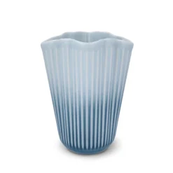 Kähler Hammershøi Unfold vase blå H 20,5 cm