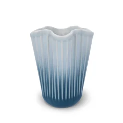 Kähler Hammershøi Unfold vase blå H 16,5 cm