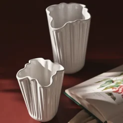Kähler Hammershøi Unfold vase hvid H 20,5 cm