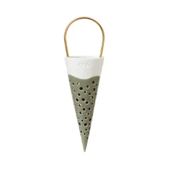 Kähler Nobili vase olivengrøn H 18 cm