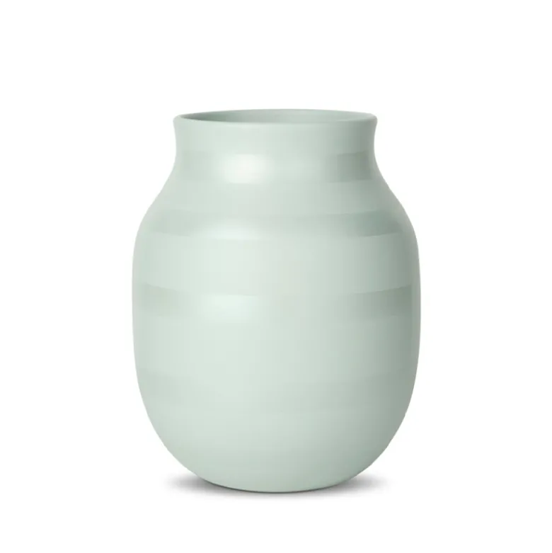 Kähler Omaggio vase creme/mint tone H 20 cm