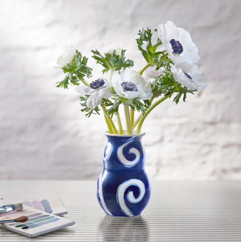 Kähler Tulle vase blå H 13 cm