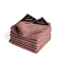 Klud microfiberklude 7 ugedage mauve 30x30 cm