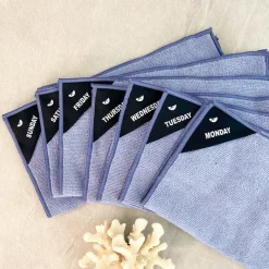 Klud microfiberklude 7 ugedage blue 30x30 cm