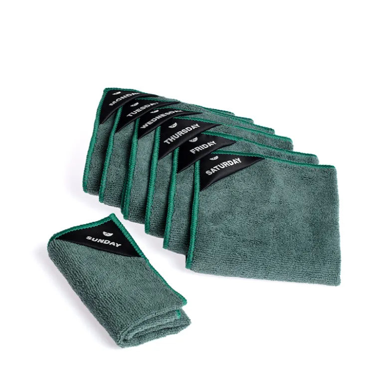 Klud microfiberklude 7 ugedage green 30x30 cm