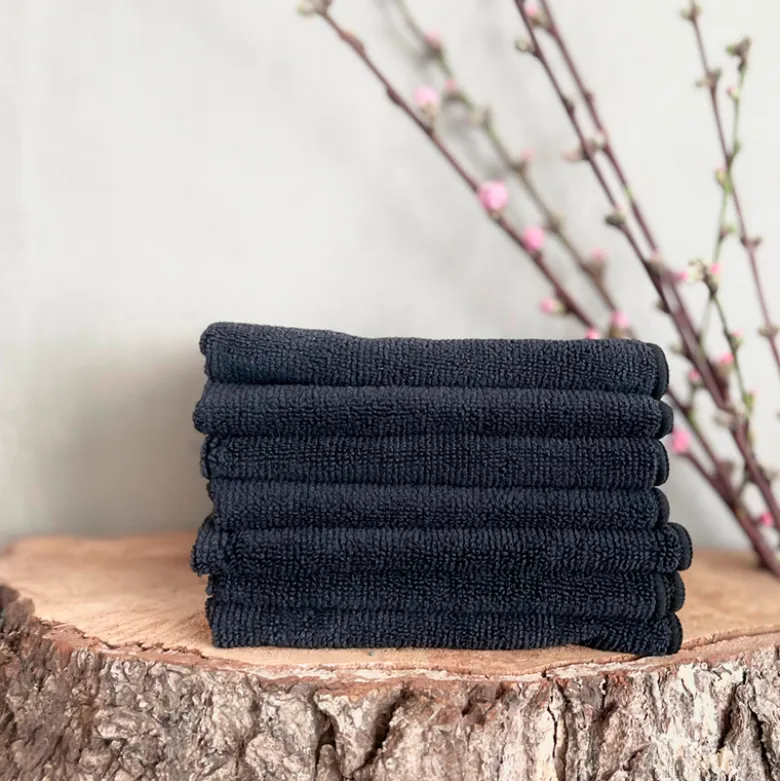Klud microfiberklude 7 ugedage black 30x30 cm
