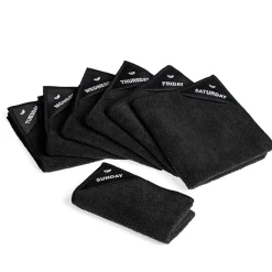 Klud microfiberklude 7 ugedage black 30x30 cm