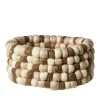 Kurv 100% uld naturfarvet Ø 25 cm