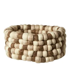 Kurv 100% uld naturfarvet Ø 25 cm