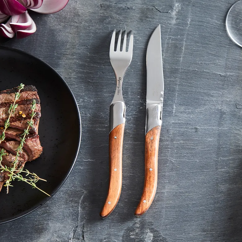 Laguiole by HÂWS steakgafler brun 6 stk.
